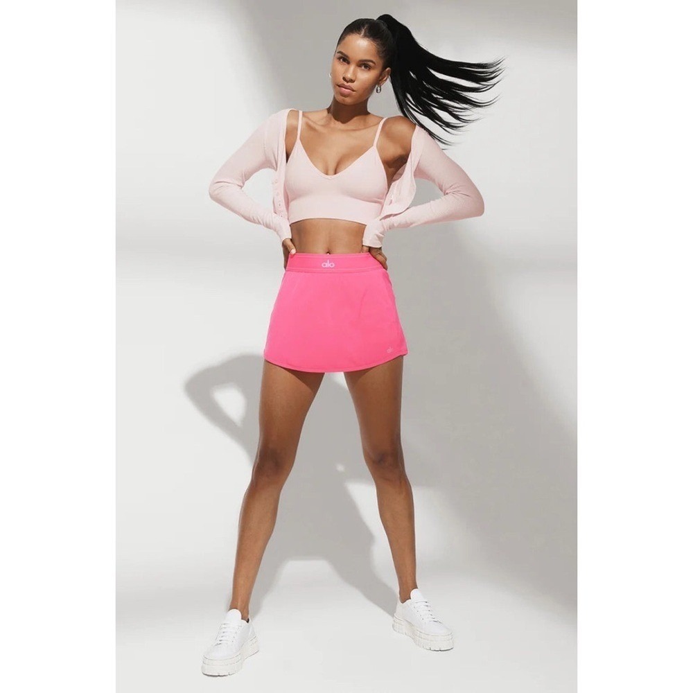 Alo Yoga Match Point Tennis Skirt Pink Fuchsia XS - Picture 5 of 12